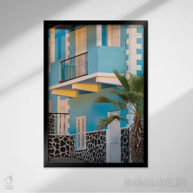 تابلو دکوراتیو the capital of the island. Fogo Island, part of Cape Verde… اثر مارتین زویک - نمای قابدار مشکی