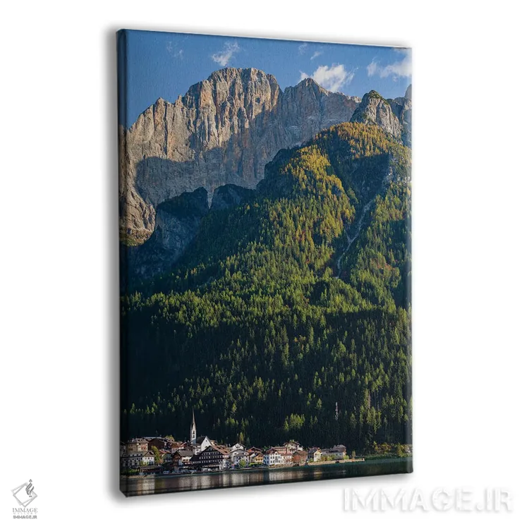 تابلو دکوراتیو an icon of the dolomites in the Veneto,دهکده آلگه کنار دریا… اثر مارتین زویک - نمای پرسپکتیو محصول
