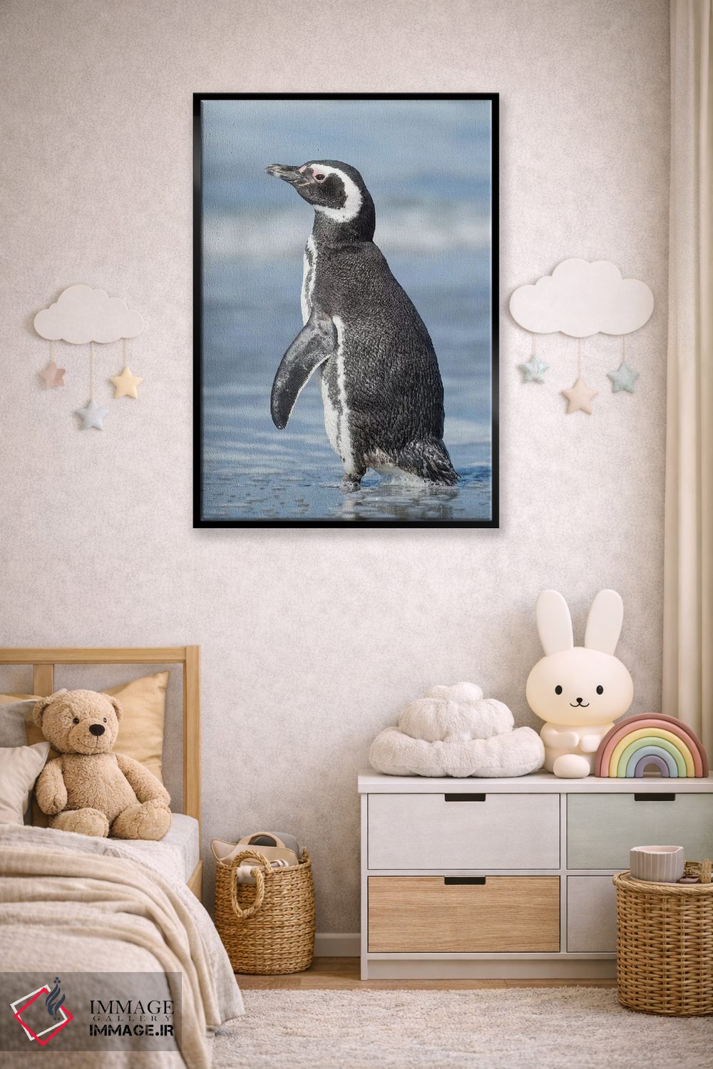 تابلو دکوراتیو Falkland Islands.,پنگوئن ماژلانی، جزایر فالکلند اثر مارتین زویک - D6B