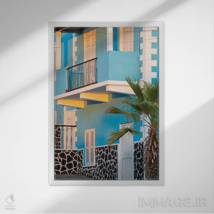 تابلو دکوراتیو the capital of the island. Fogo Island, part of Cape Verde… اثر مارتین زویک - نمای قابدار سفید