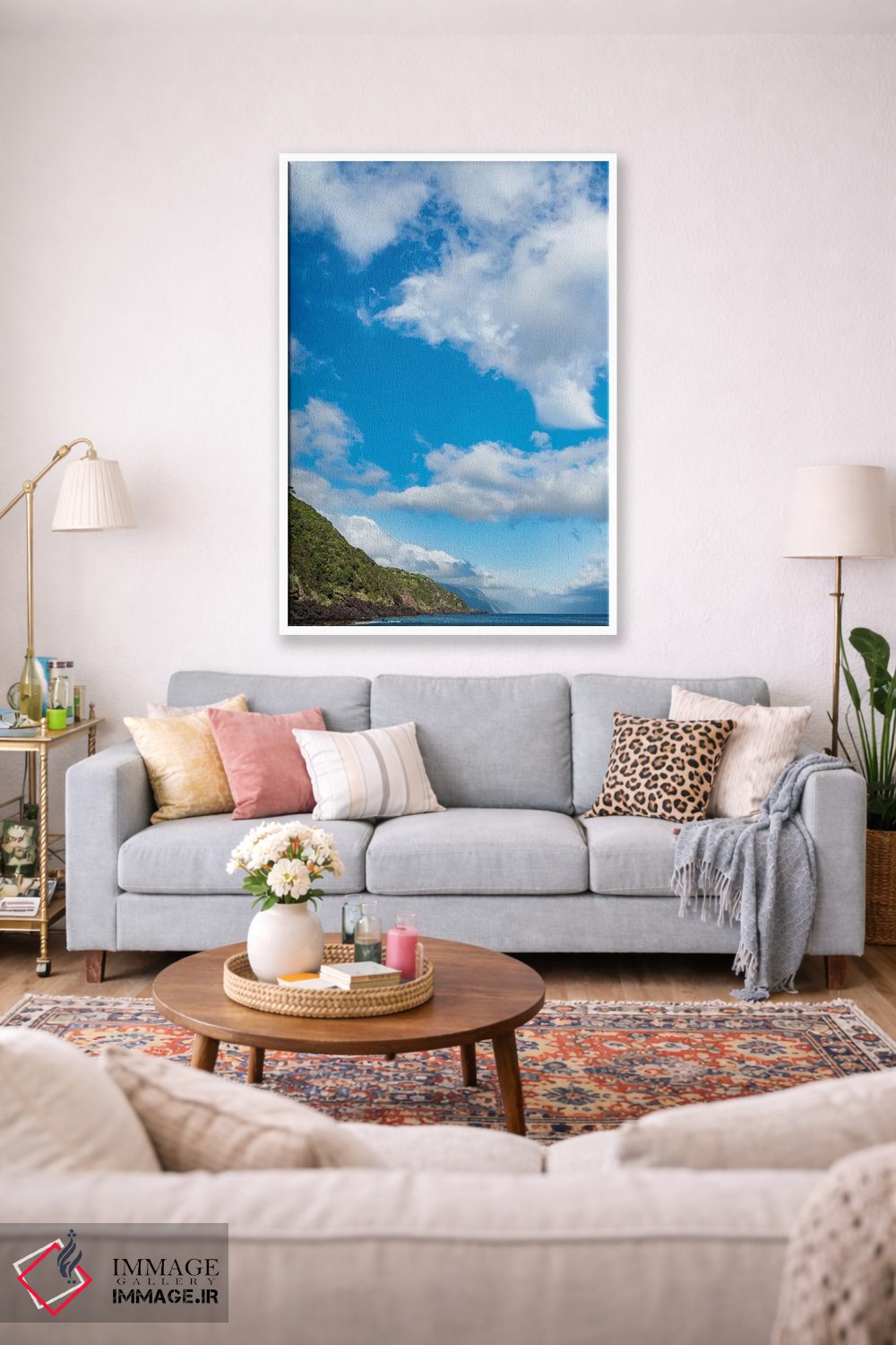 تابلو دکوراتیو View Along The Southern Coast. Sao Jorge Island, Azores, Po… اثر مارتین زویک - D1W