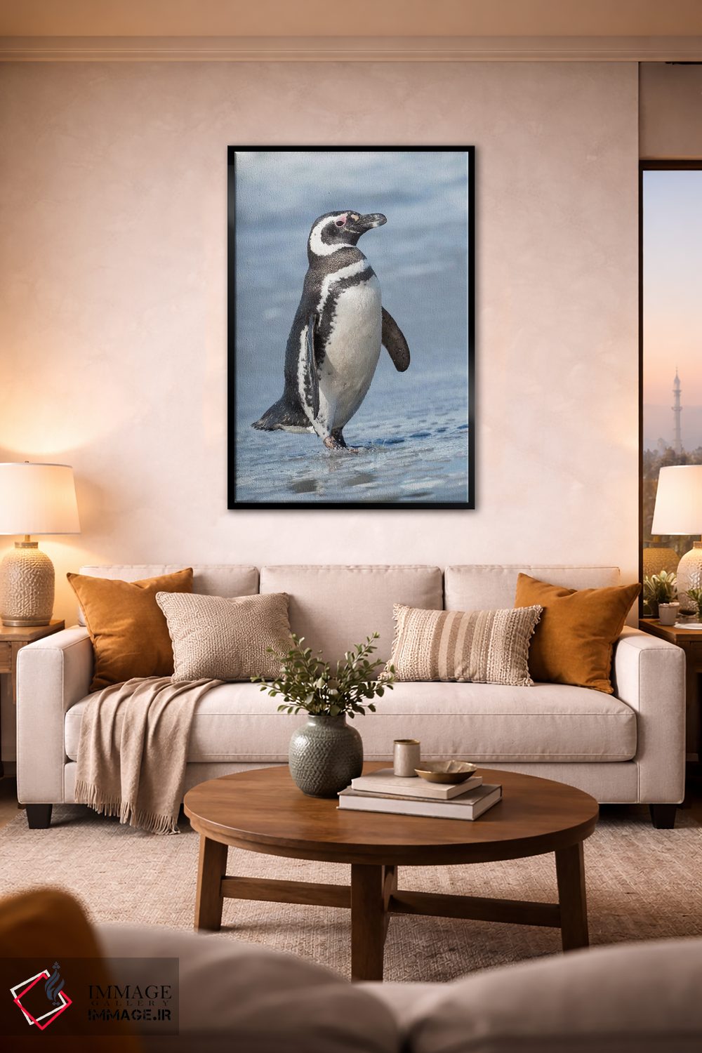 تابلو دکوراتیو Falkland Islands.,پنگوئن ماژلانی، جزایر فالکلند اثر مارتین زویک - D3B