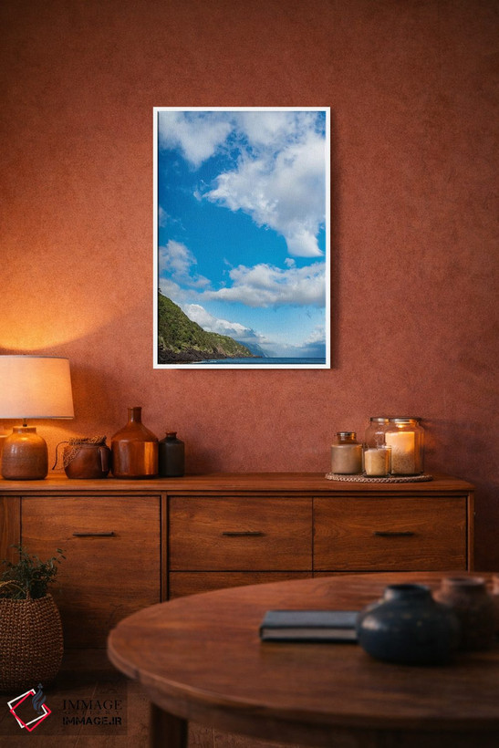 تابلو دکوراتیو View Along The Southern Coast. Sao Jorge Island, Azores, Po… اثر مارتین زویک - D2W