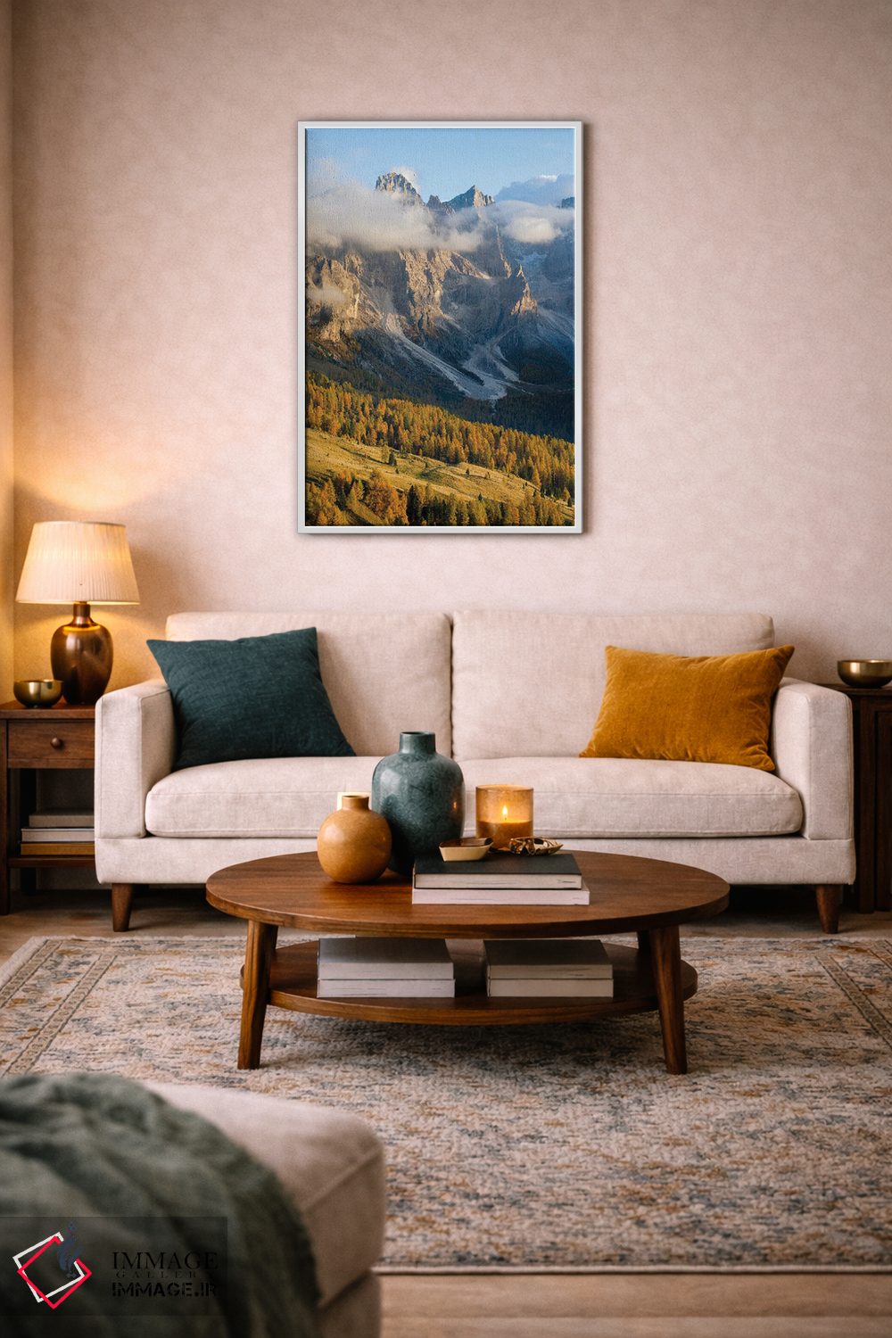 تابلو دکوراتیو Italy,قله های مرتفع مشرف به وال ونه جیا، گروه پالا در دولوم… اثر مارتین زویک - D2W