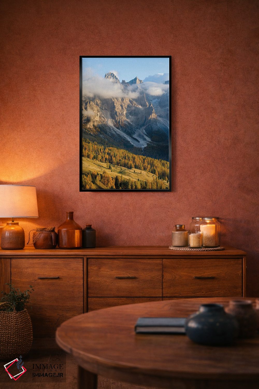 تابلو دکوراتیو Italy,قله های مرتفع مشرف به وال ونه جیا، گروه پالا در دولوم… اثر مارتین زویک - D5B