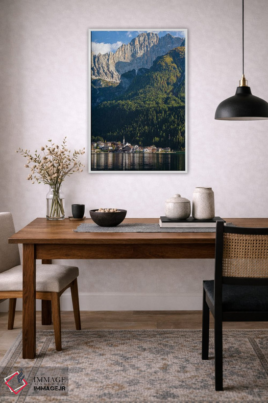 تابلو دکوراتیو an icon of the dolomites in the Veneto, Italy,دهکده آلگه کن… اثر مارتین زویک - D4W
