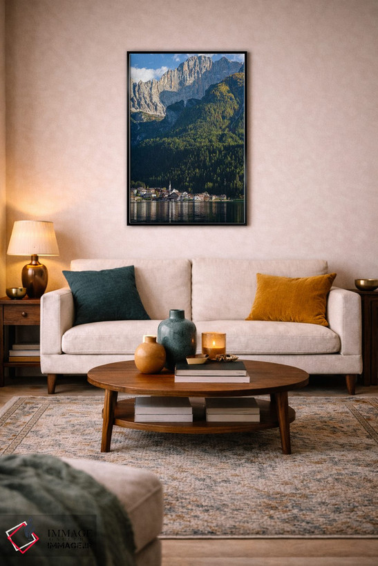 تابلو دکوراتیو an icon of the dolomites in the Veneto, Italy,دهکده آلگه کن… اثر مارتین زویک - D5B