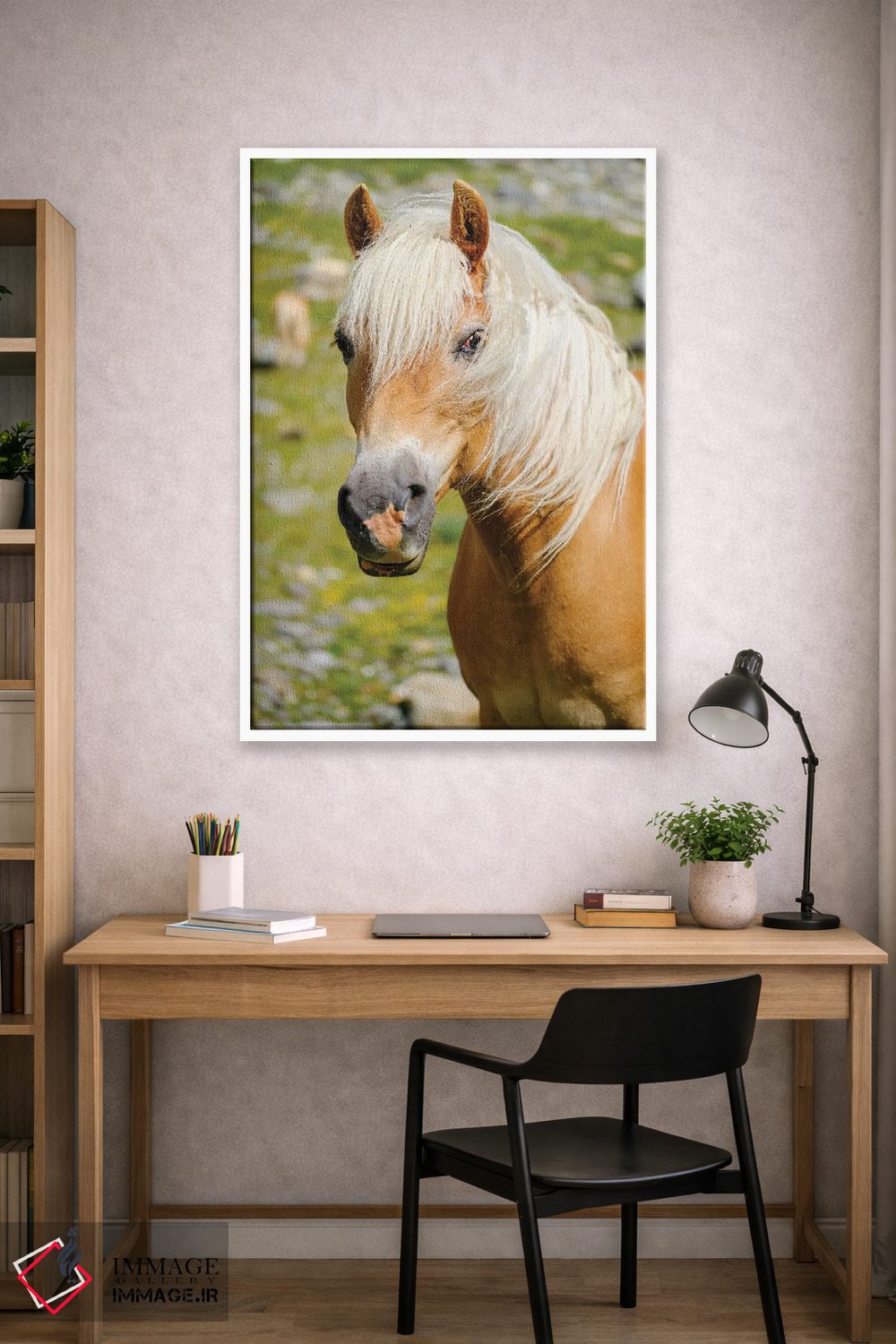 تابلو دکوراتیو Rotmoostal) Austria, Tyrol III,اسب هافلینگر در چراگاه کوهست… اثر مارتین زویک - D1W