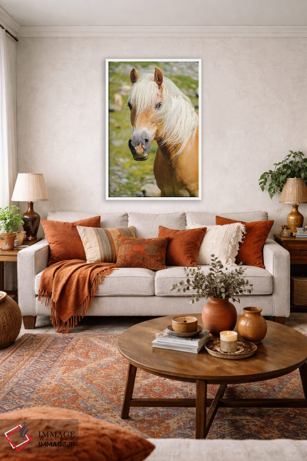 تابلو دکوراتیو Rotmoostal) Austria, Tyrol III,اسب هافلینگر در چراگاه کوهست… اثر مارتین زویک - D2W