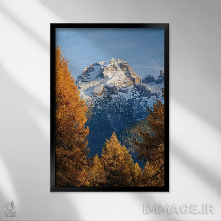 تابلو دکوراتیو In The Province Of Trentino In Italy.,قله برنتا. منظره ای ا… اثر مارتین زویک - نمای قابدار مشکی