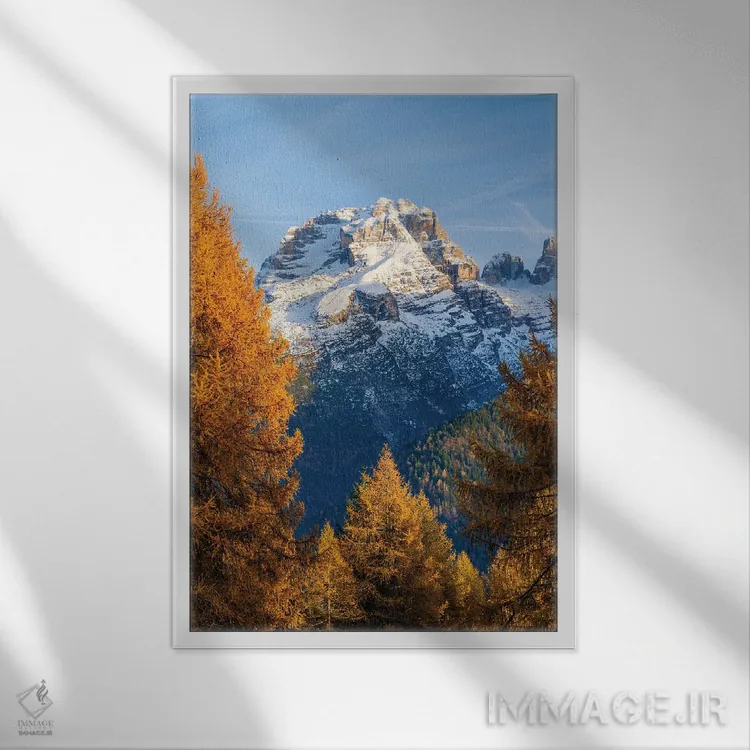 تابلو دکوراتیو In The Province Of Trentino In Italy.,قله برنتا. منظره ای ا… اثر مارتین زویک - نمای قابدار سفید