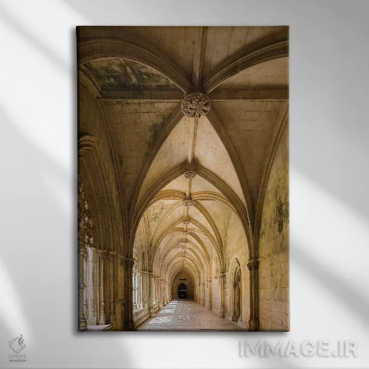 تابلو دکوراتیو the royal cloister, Mosteiro de Santa Maria da Vitoria, Por… اثر مارتین زویک - نمای روبهرو روی دیوار