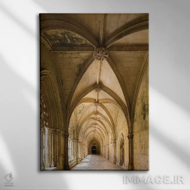 تابلو دکوراتیو the royal cloister, Mosteiro de Santa Maria da Vitoria, Por… اثر مارتین زویک - نمای روبهرو روی دیوار