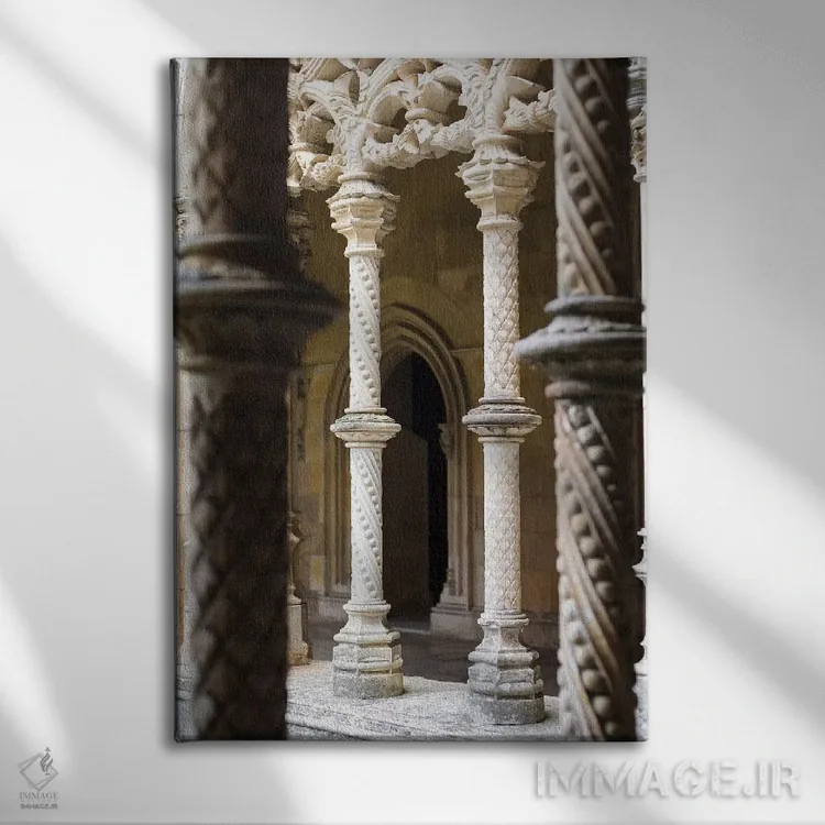 تابلو دکوراتیو the royal cloister. Monastery of Batalha, Mosteiro de Santa… اثر مارتین زویک - نمای روبهرو روی دیوار