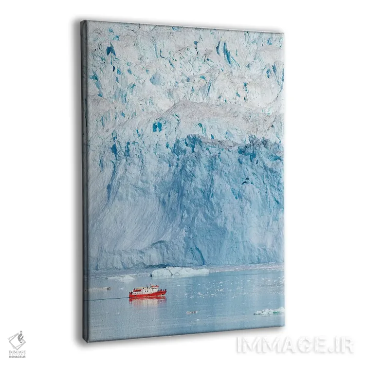 تابلو دکوراتیو Denmark,یخچال ایکیپ در غرب گرینلند، دانمارک اثر مارتین زویک - نمای پرسپکتیو محصول