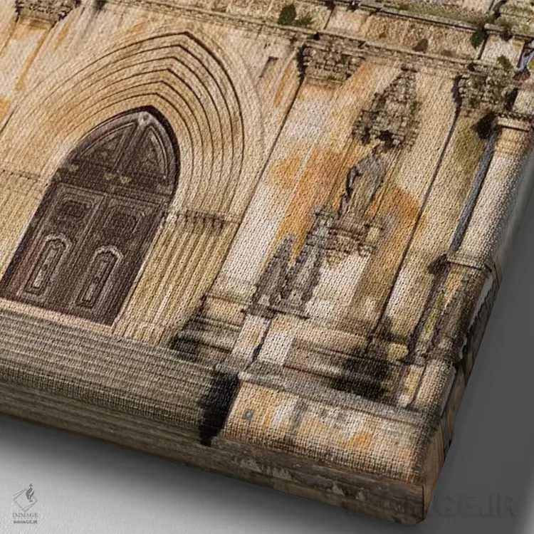 تابلو دکوراتیو Mosteiro de Santa Maria de Alcobaca. Portugal.,صومعه آلکوبا… اثر مارتین زویک - نمای نزدیک بافت بوم