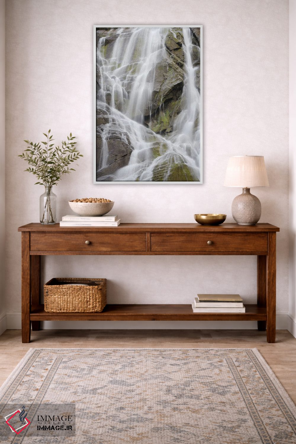 تابلو دکوراتیو آبشار ناردیس در استان ترنتینو، ایتالیا اثر مارتین زویک - D1W