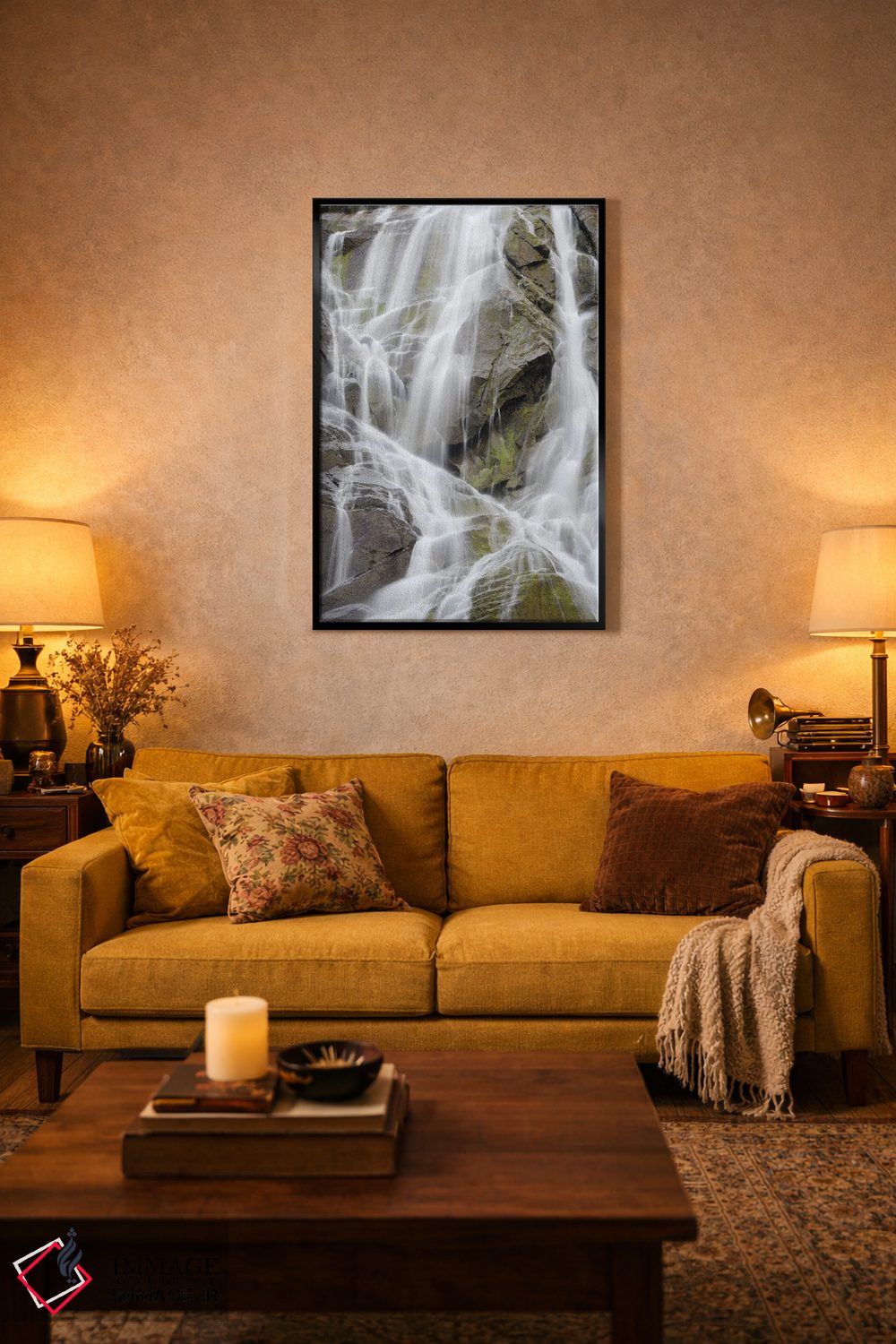 تابلو دکوراتیو آبشار ناردیس در استان ترنتینو، ایتالیا اثر مارتین زویک - D2B