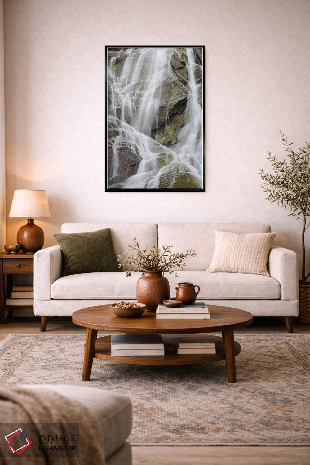 تابلو دکوراتیو آبشار ناردیس در استان ترنتینو، ایتالیا اثر مارتین زویک - D3B