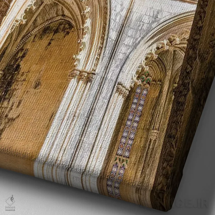 تابلو دکوراتیو Capelas Imperfeitas, in typical Manueline style. Lisboa, Po… اثر مارتین زویک - نمای نزدیک بافت بوم