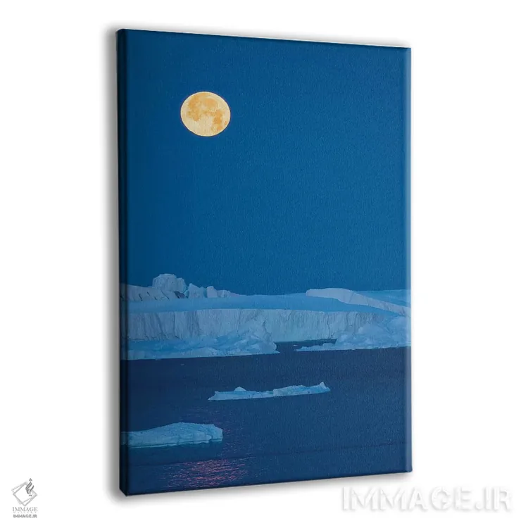 تابلو دکوراتیو ماه کامل. ایلفیسات ایسفیورد که کنگیا یا ایلفیسات کانگرلوا ن… اثر مارتین زویک - نمای پرسپکتیو محصول