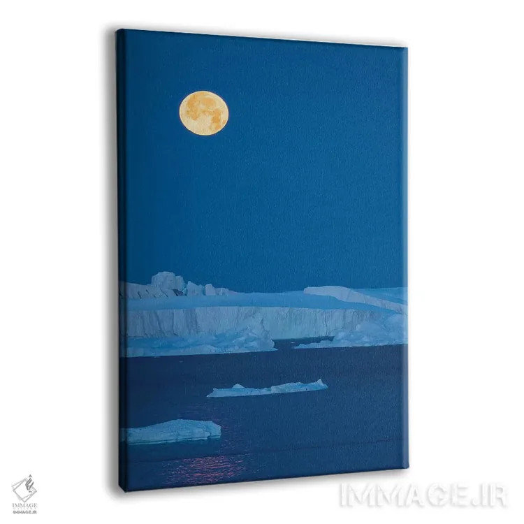 تابلو دکوراتیو ماه کامل. ایلفیسات ایسفیورد که کنگیا یا ایلفیسات کانگرلوا ن… اثر مارتین زویک - نمای پرسپکتیو محصول