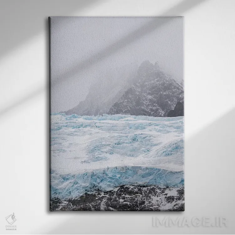 تابلو دکوراتیو یخچال های فلات فیورد درایگالسکی در انتهای جنوبی جورجیای جنو… اثر مارتین زویک - نمای روبهرو روی دیوار