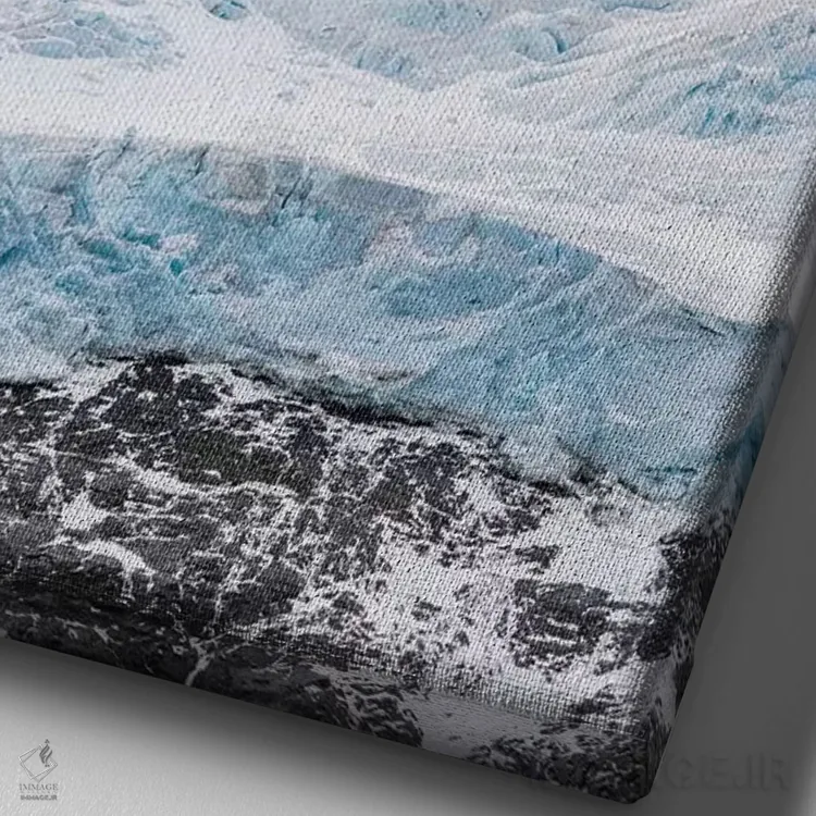 تابلو دکوراتیو یخچال های فلات فیورد درایگالسکی در انتهای جنوبی جورجیای جنو… اثر مارتین زویک - نمای نزدیک بافت بوم