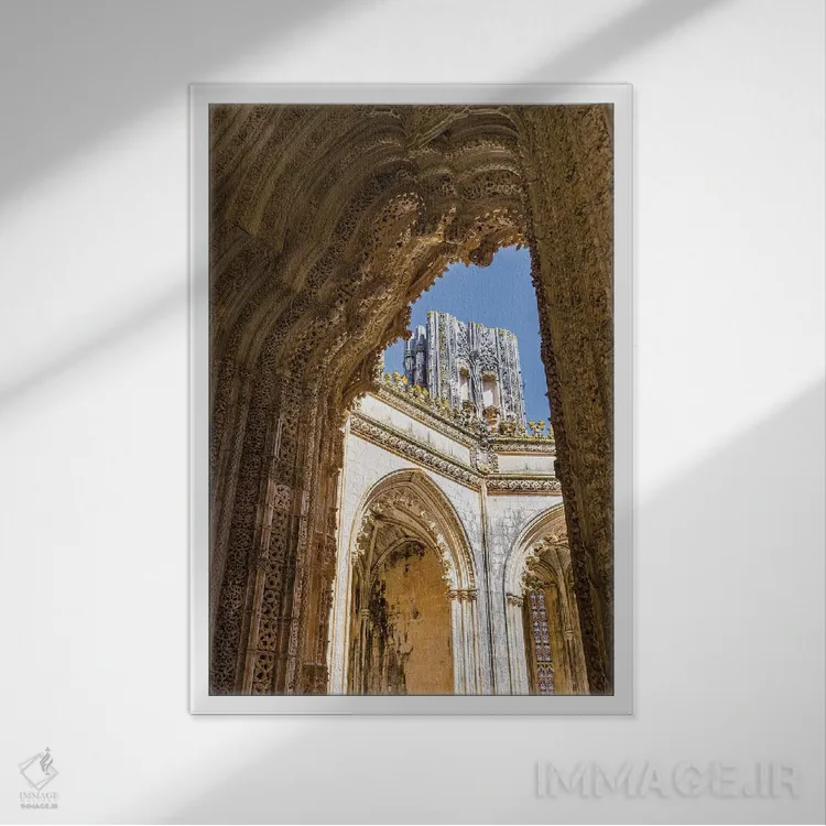 تابلو دکوراتیو Capelas Imperfeitas, in typical Manueline style. Lisboa, Po… اثر مارتین زویک - نمای قابدار سفید