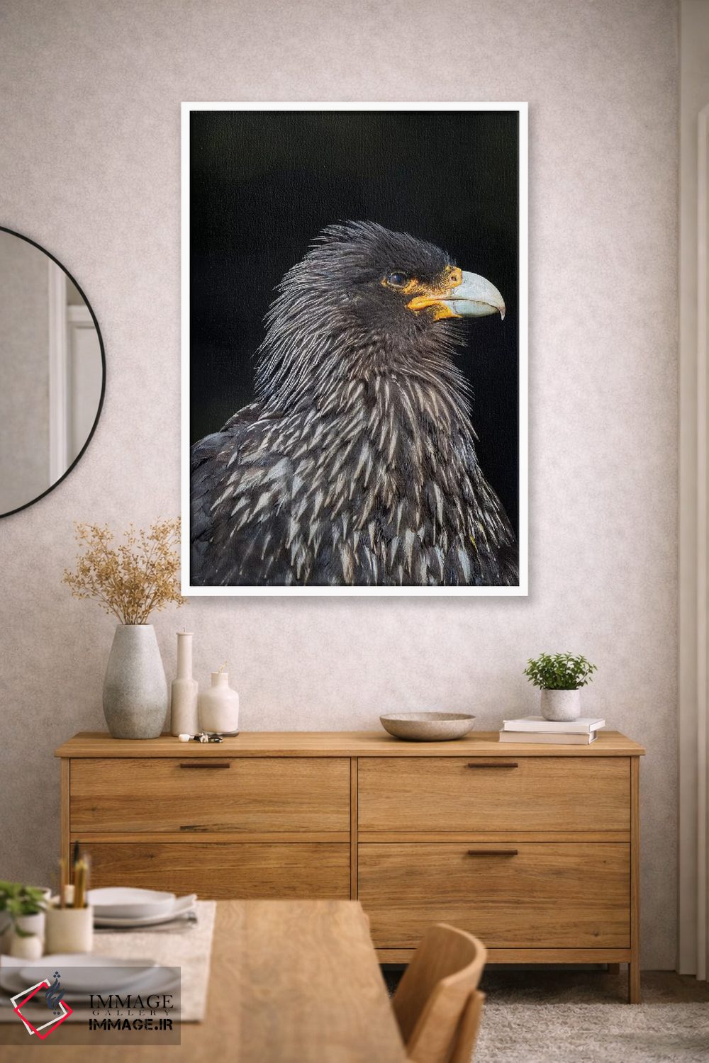 تابلو دکوراتیو protected and highly intelligent bird of prey. Falkland Isl… اثر مارتین زویک - D2W