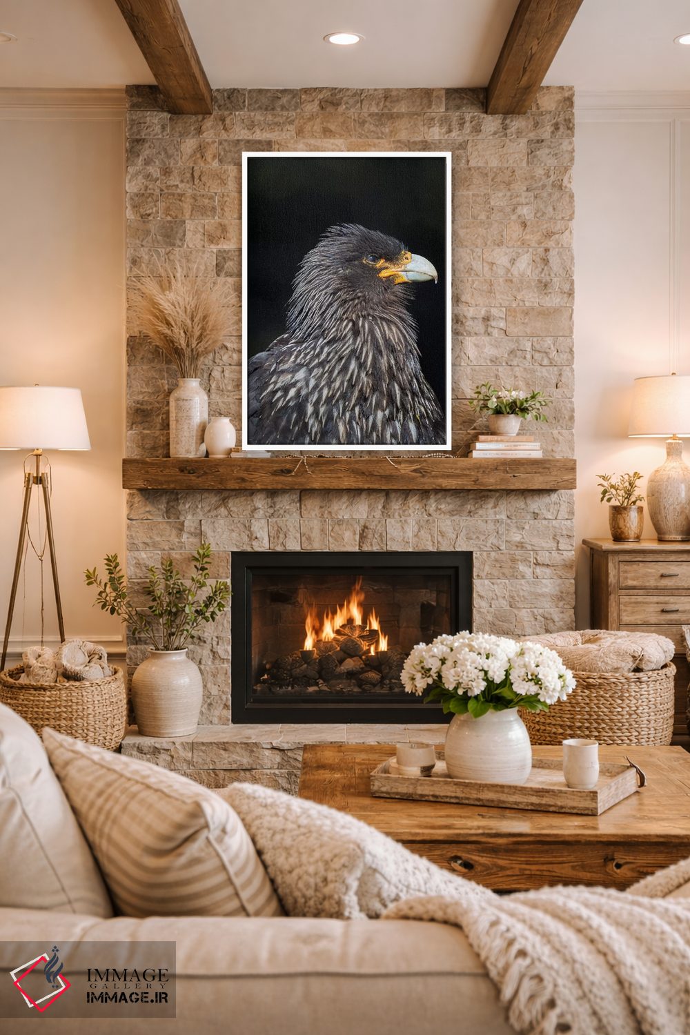 تابلو دکوراتیو protected and highly intelligent bird of prey. Falkland Isl… اثر مارتین زویک - D1W