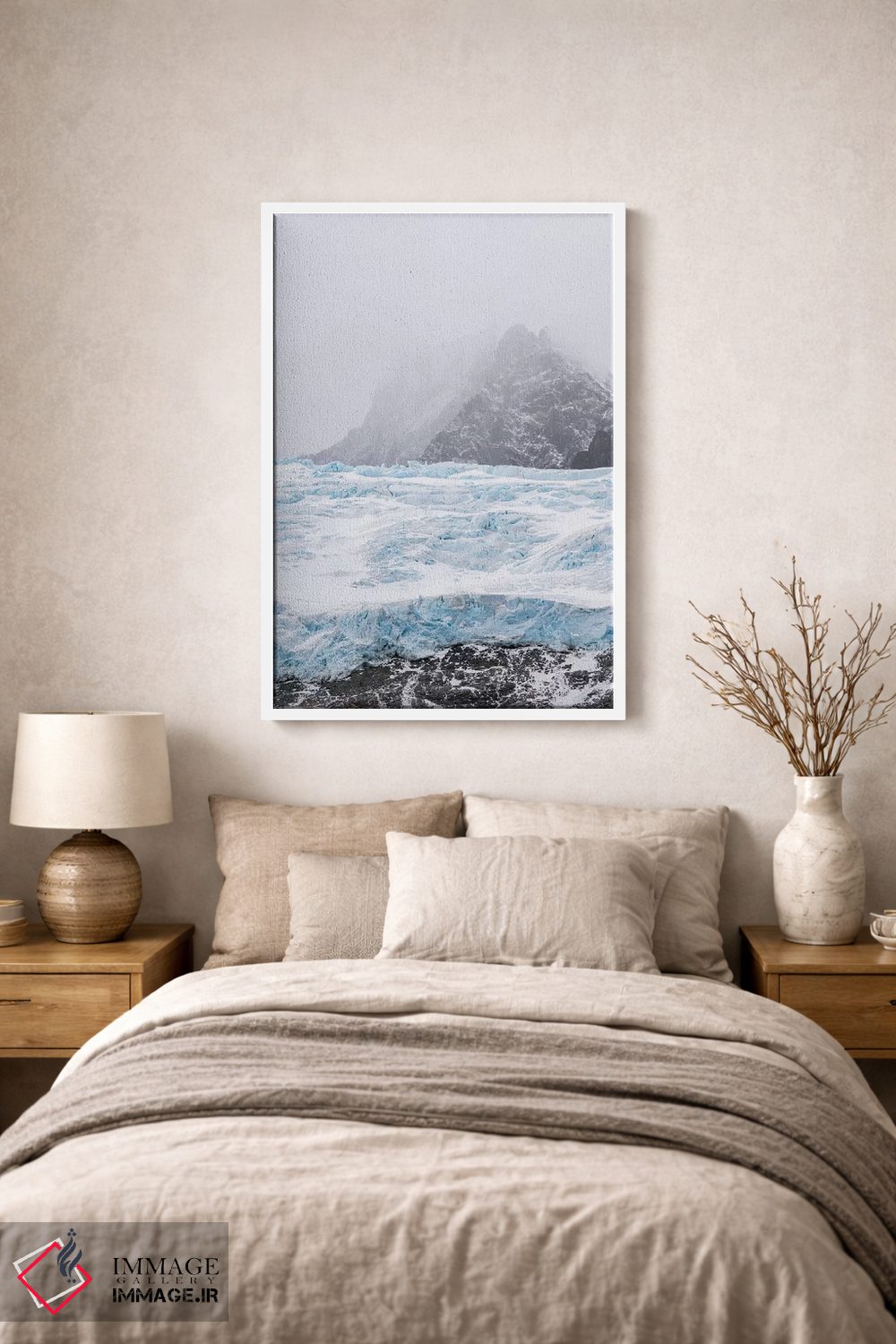 تابلو دکوراتیو یخچال های فلات فیورد درایگالسکی در انتهای جنوبی جورجیای جنو… اثر مارتین زویک - D1W