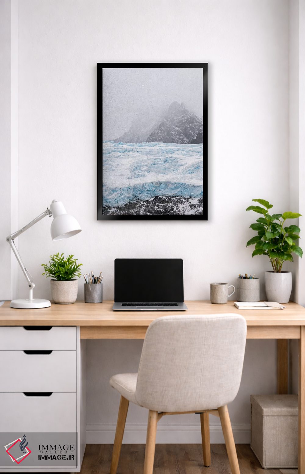 تابلو دکوراتیو یخچال های فلات فیورد درایگالسکی در انتهای جنوبی جورجیای جنو… اثر مارتین زویک - D3B