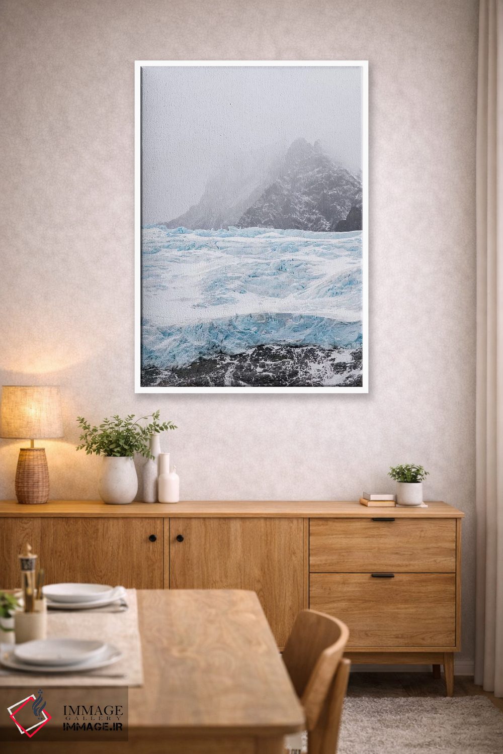 تابلو دکوراتیو یخچال های فلات فیورد درایگالسکی در انتهای جنوبی جورجیای جنو… اثر مارتین زویک - D2W