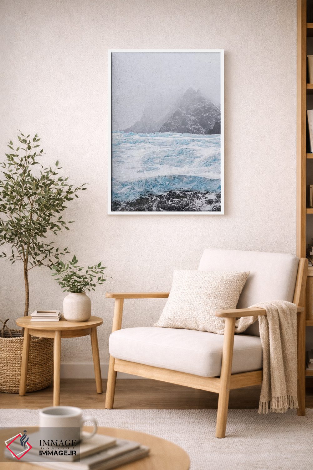 تابلو دکوراتیو یخچال های فلات فیورد درایگالسکی در انتهای جنوبی جورجیای جنو… اثر مارتین زویک - D5W