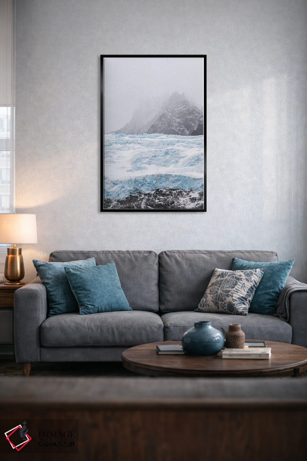 تابلو دکوراتیو یخچال های فلات فیورد درایگالسکی در انتهای جنوبی جورجیای جنو… اثر مارتین زویک - D4B