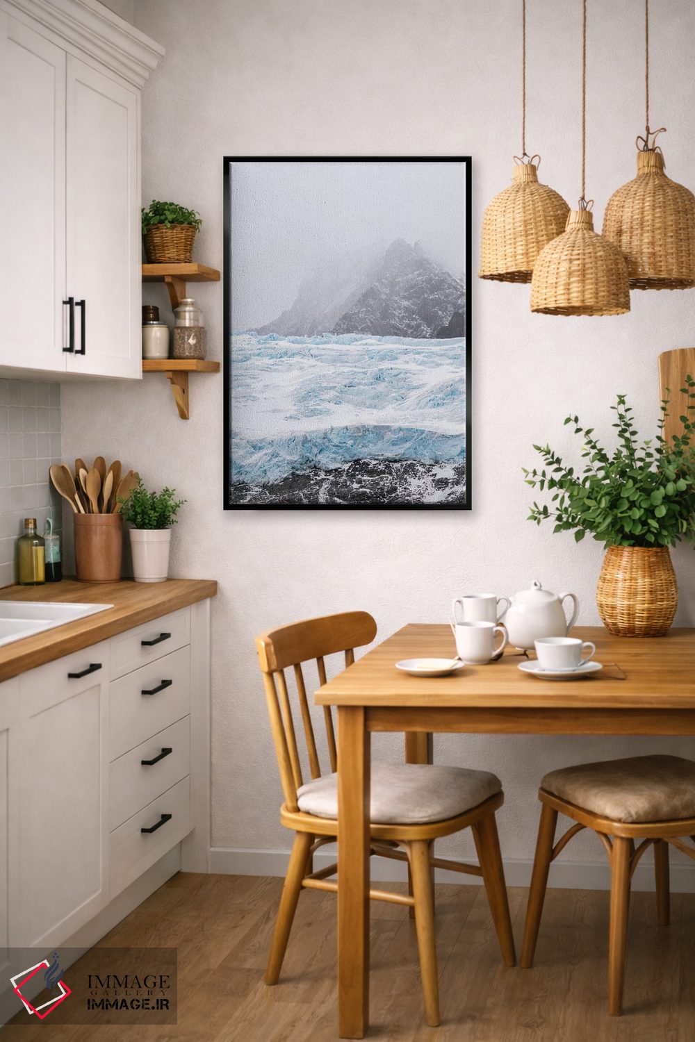 تابلو دکوراتیو یخچال های فلات فیورد درایگالسکی در انتهای جنوبی جورجیای جنو… اثر مارتین زویک - D6B