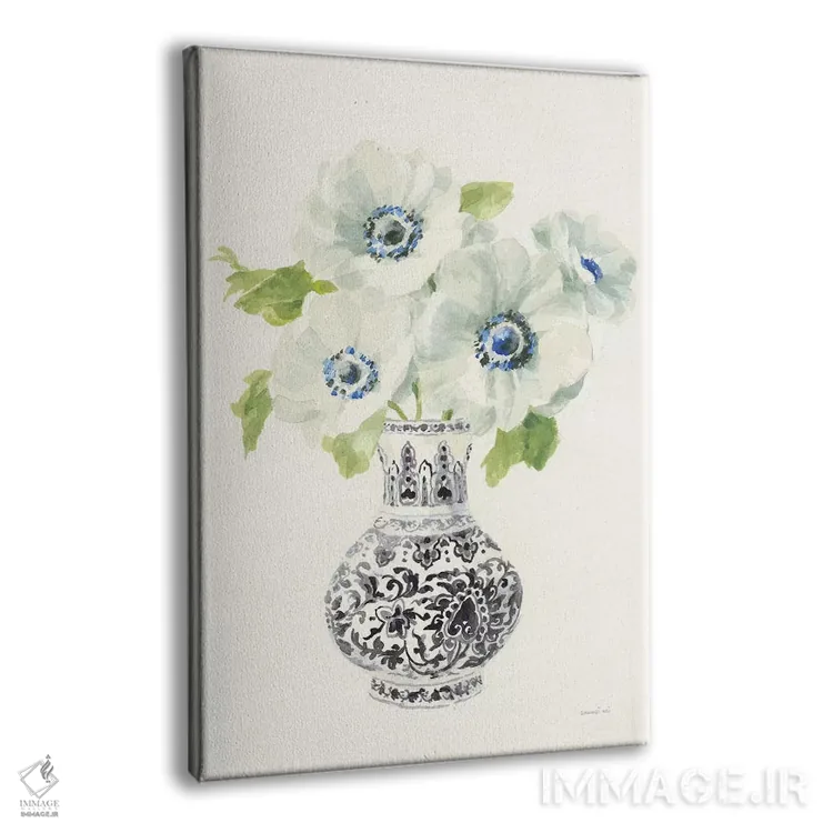 تابلو دکوراتیو چینی کاری گلدار یک اثر دان هوی نای - نمای پرسپکتیو محصول