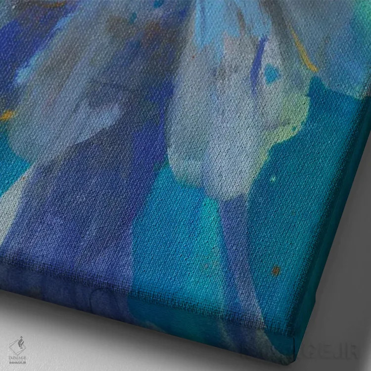 تابلو دکوراتیو شدت یک اثر دان هوی نای - نمای نزدیک بافت بوم