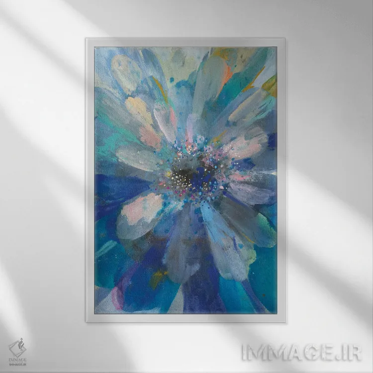 تابلو دکوراتیو شدت یک اثر دان هوی نای - نمای قابدار سفید