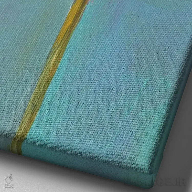 تابلو دکوراتیو گل مدرن دو اثر دان هوی نای - نمای نزدیک بافت بوم