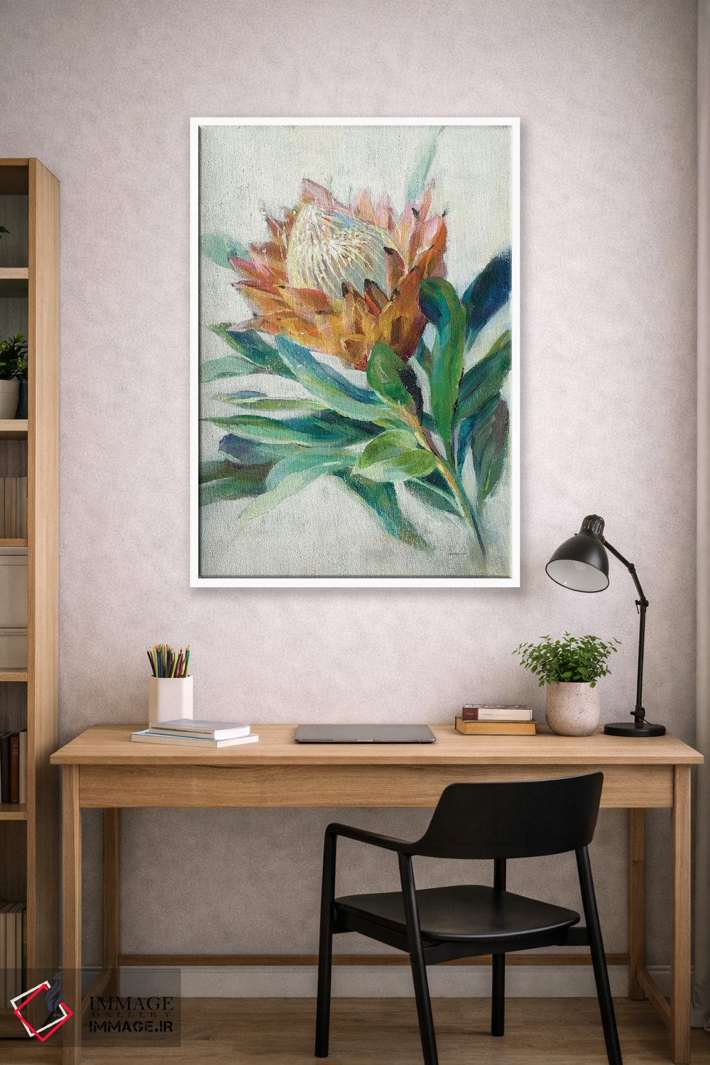 تابلو دکوراتیو گل پروتئا اثر دان هوی نای - D2W