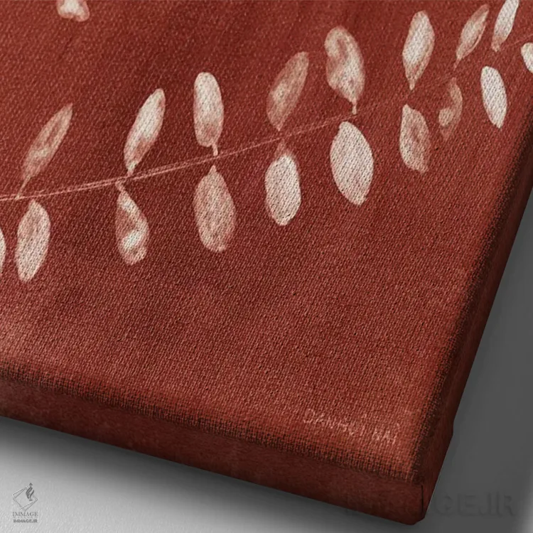 تابلو مینیمال طبیعت ساده ۱ اثر دان هوی نای - نمای نزدیک بافت بوم