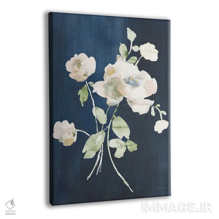 تابلو دکوراتیو گل های سفید تابستان ۳ اثر دان هوی نای - نمای پرسپکتیو محصول