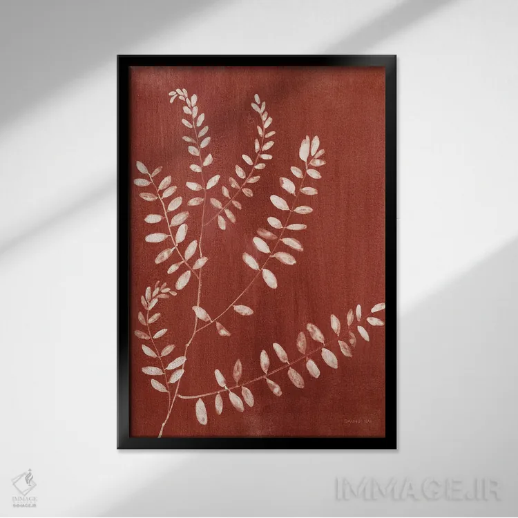 تابلو مینیمال طبیعت ساده ۱ اثر دان هوی نای - نمای قابدار مشکی