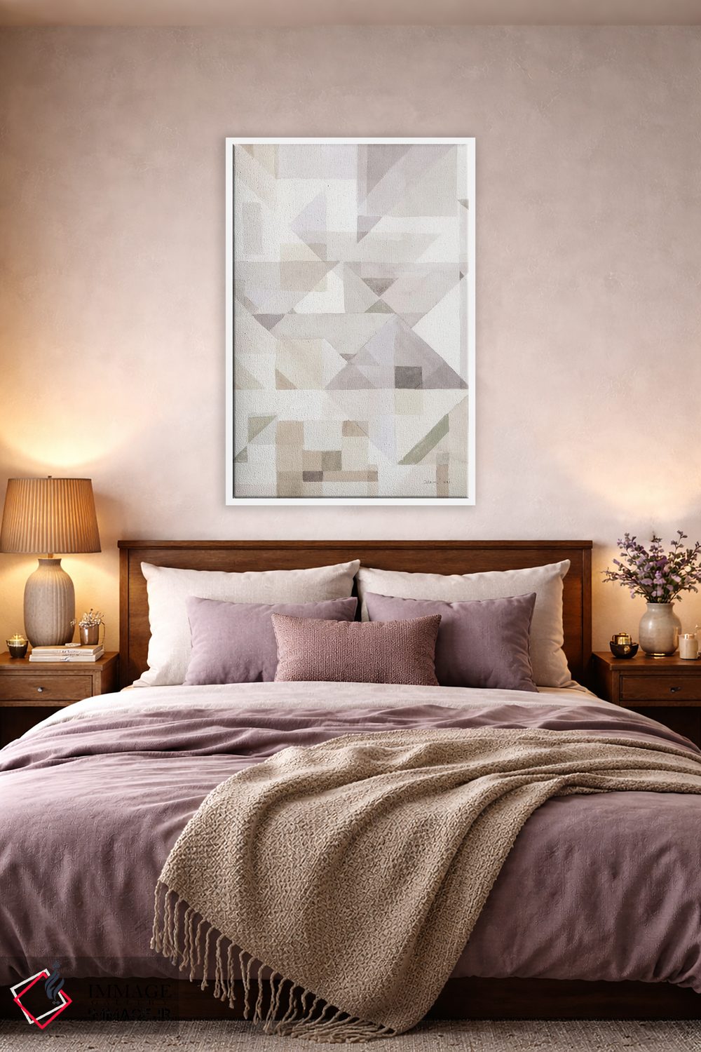 تابلو مینیمال زاویه های آزمایشی سه اثر دان هوی نای - D3W