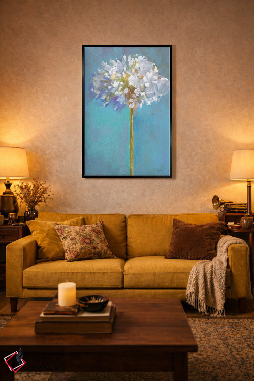 تابلو دکوراتیو گل مدرن سه اثر دان هوی نای - D5B