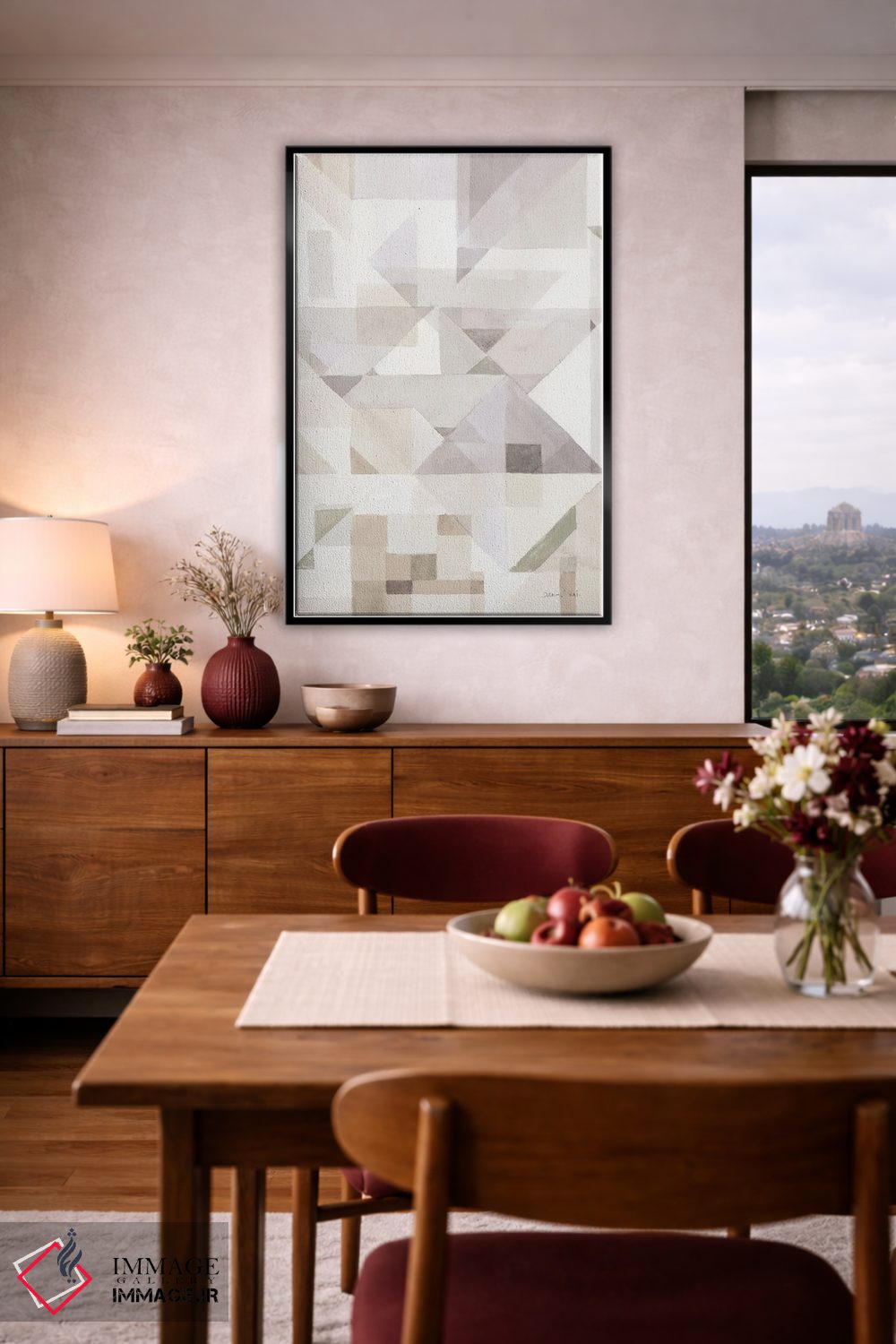 تابلو مینیمال زاویه های آزمایشی سه اثر دان هوی نای - D5B