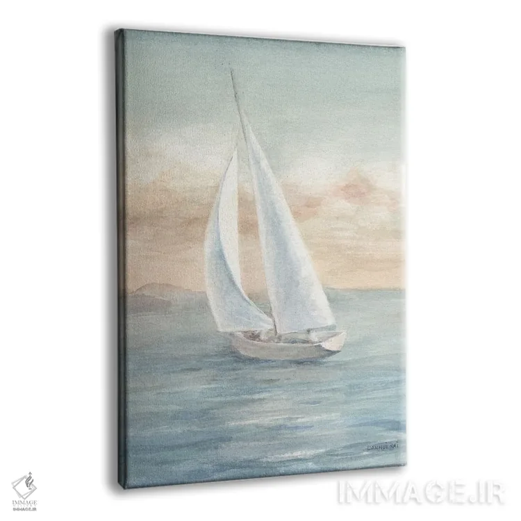 تابلو انتزاعی بادبان برافراشته یک اثر دان هوی نای - نمای پرسپکتیو محصول