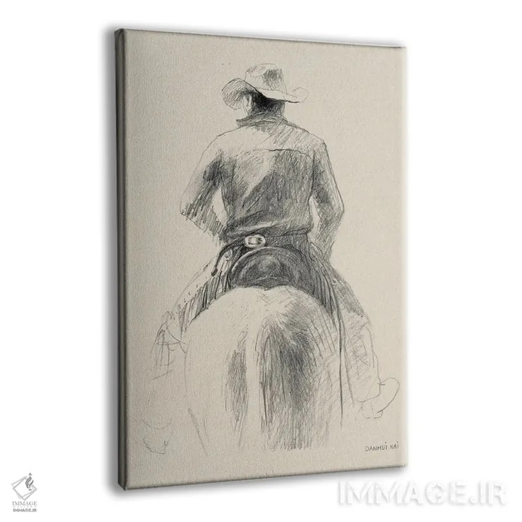 تابلو دکوراتیو خانه در دشت باز ۲ اثر دان هوی نای - نمای پرسپکتیو محصول